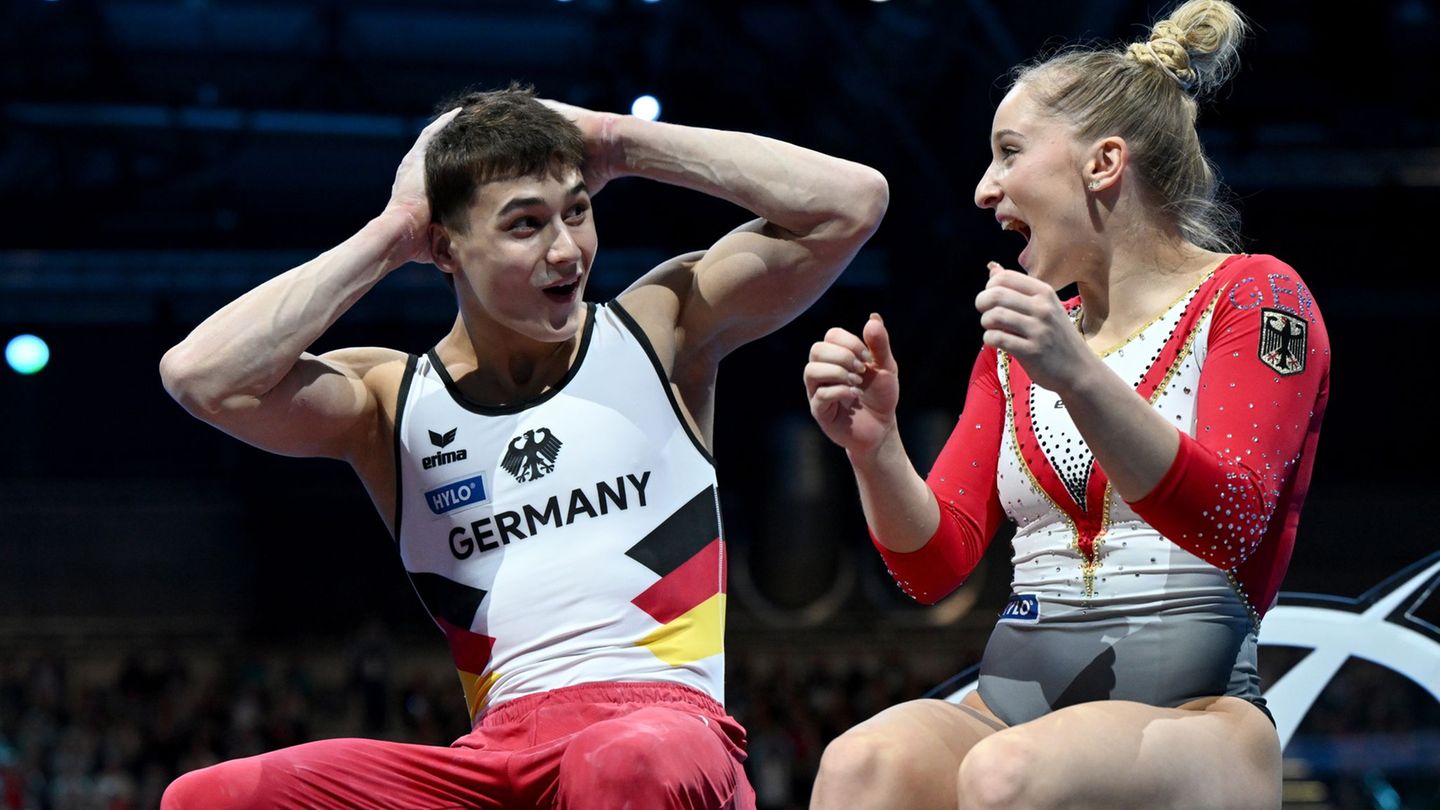 Neuer Wettbewerb: Bei Premiere: Turn-Duo Eder/Schönmaier gewinnt EM-Gold