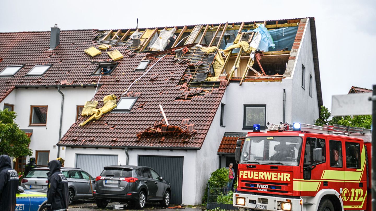 Unwetter: Häuser abgedeckt – DWD prüft möglichen Tornado im Südwesten